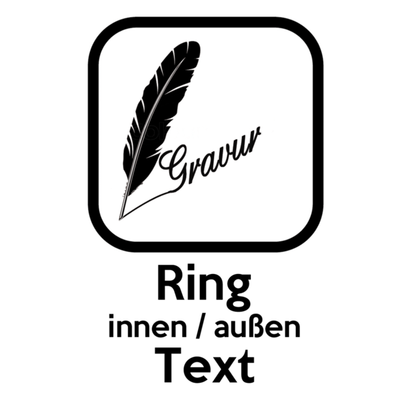 Ring - Gravur innen oder außen "Text"