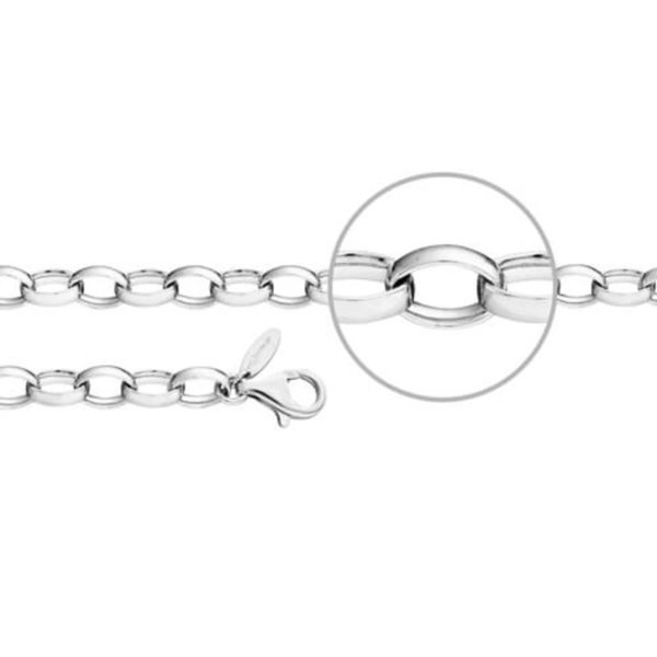 Armband in 925 Silber -Anker oval-